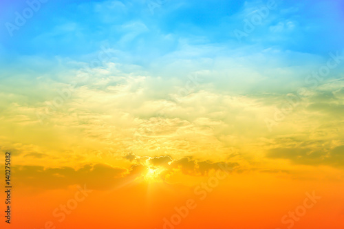 The rising sun  sky cloud sunrise abstract  background