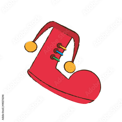 clown red shoes april fools image vector illustration eps 10 photo