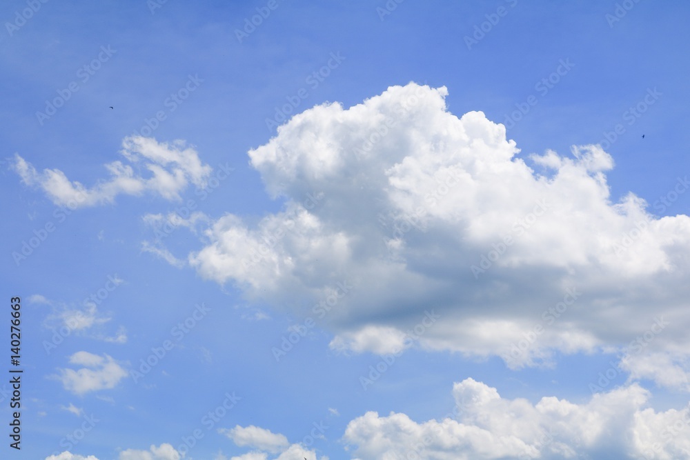 blue sky with big cloud and raincloud, art of nature beautiful and copy space for add text blue sky with big cloud and raincloud, art of nature beautiful and copy space for add text