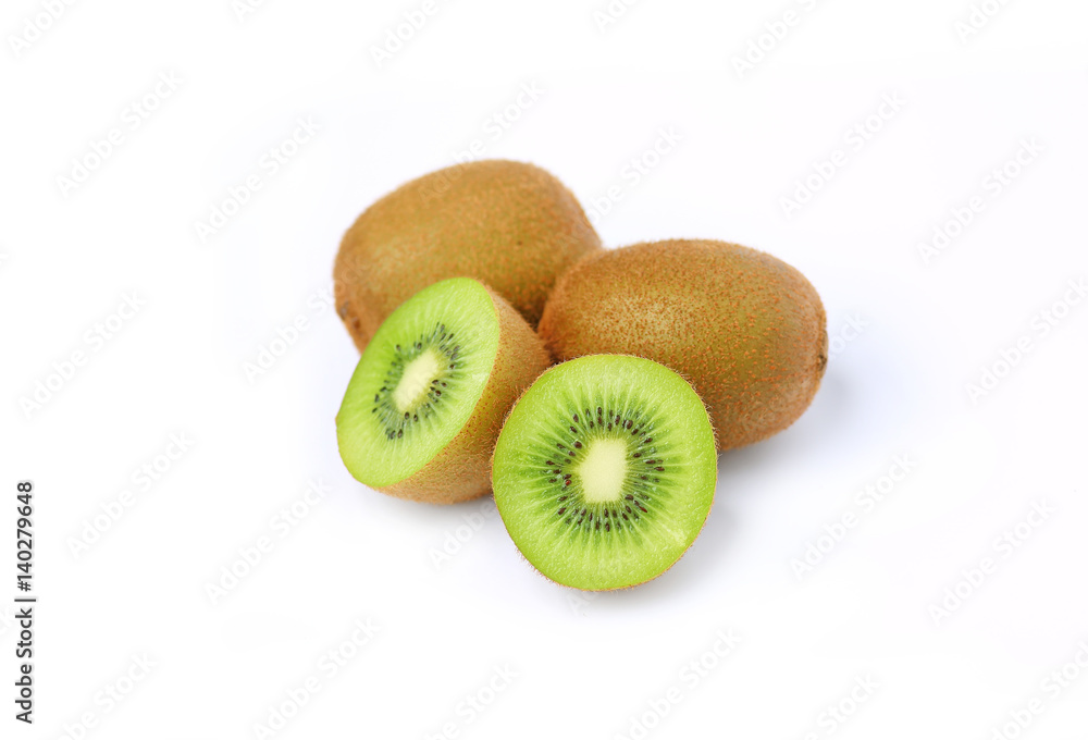 Kiwi fruit isolated on white background Kiwi fruit isolated on white background