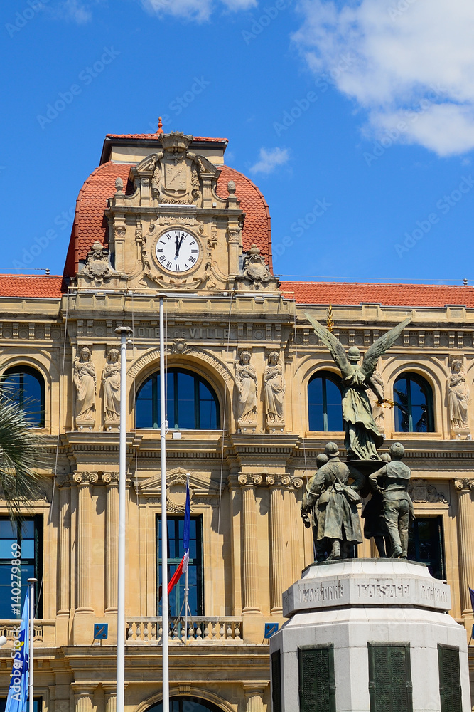 Fototapeta premium City Hall, Cannes, France