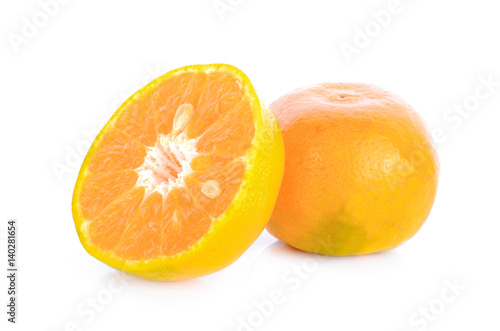 orange on white background