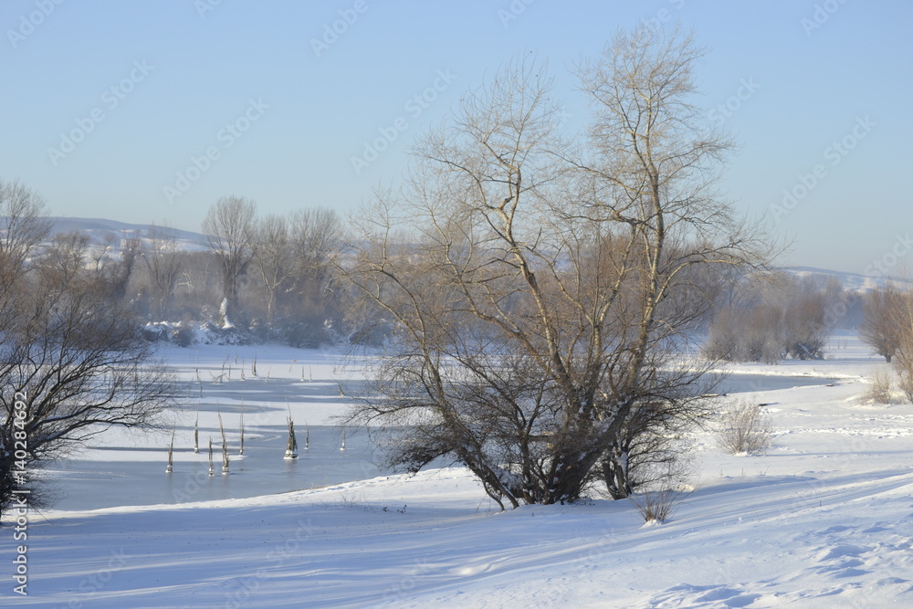 Lake in winter Lake in winter