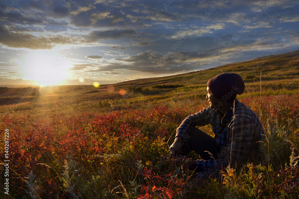 Contemplating the sunset Contemplating the sunset