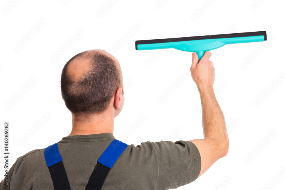 young male professional cleaner young male professional cleaner
