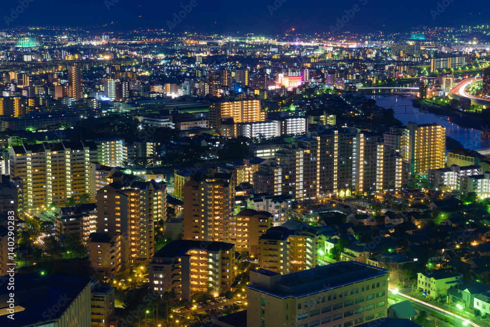 福岡市の夜景