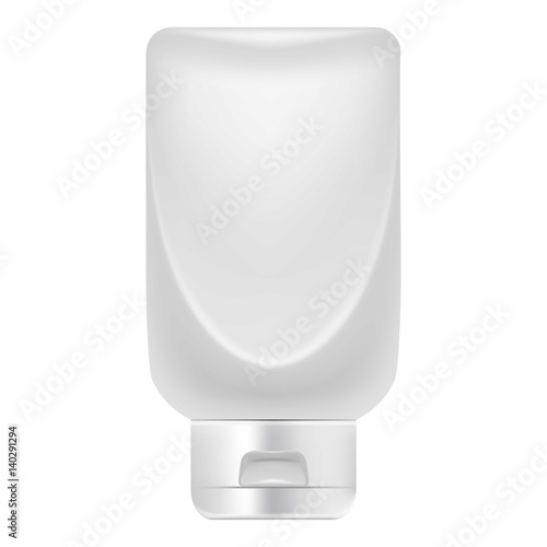 Big creme tube icon, realistic style