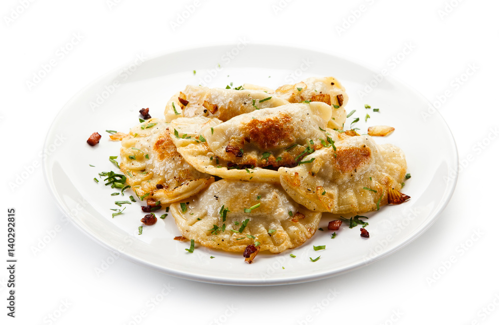 Dumplings on white table Dumplings on white table