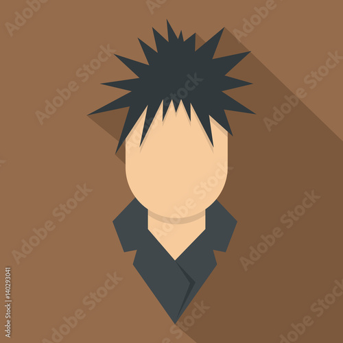 Singer icon, flat style