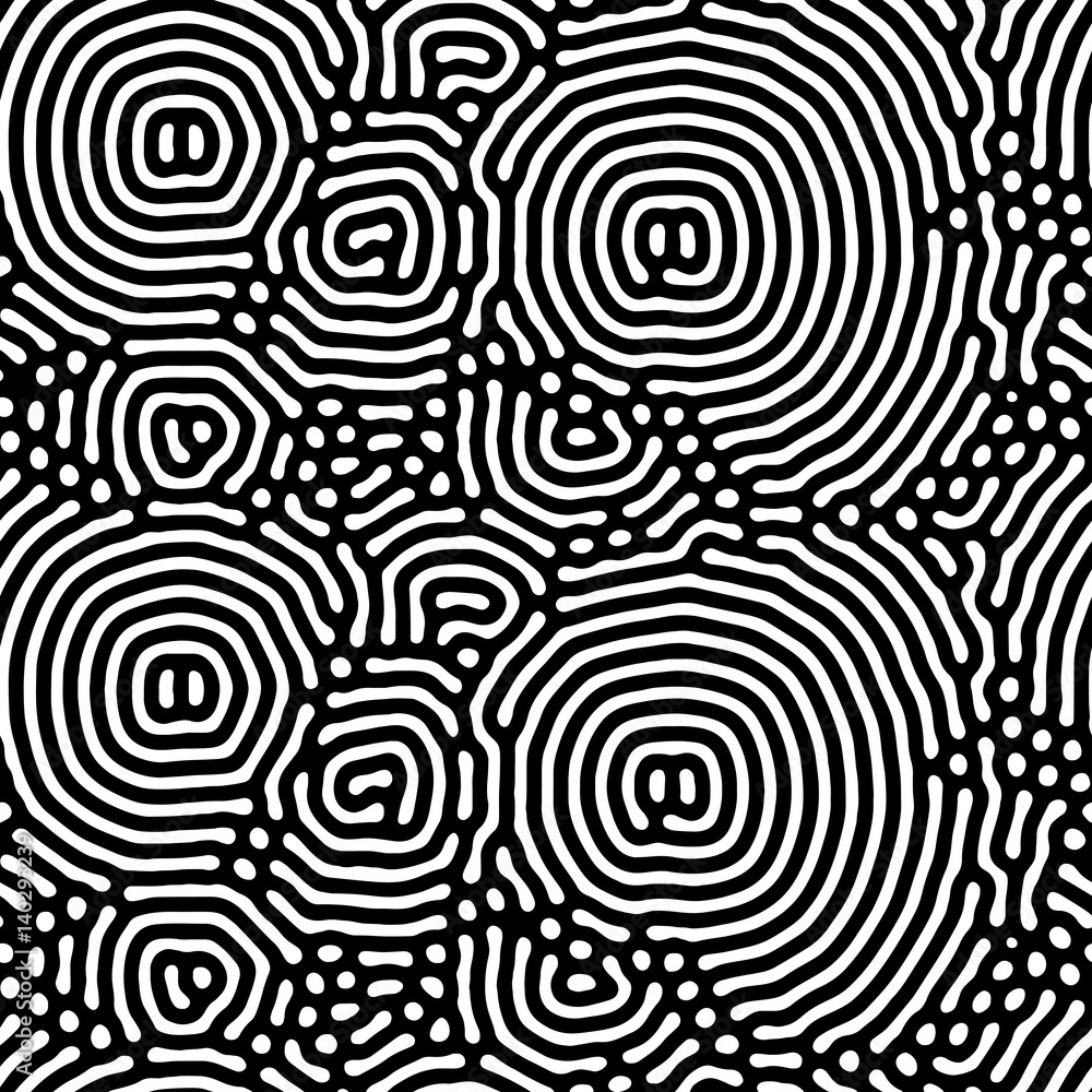 Abstract background of vector organic irregular circular lines pattern