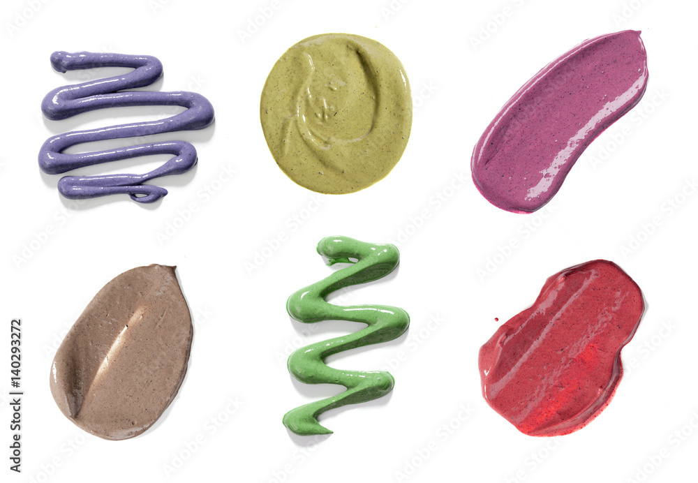 smear paint of cosmetic and beauty products smear paint of cosmetic and beauty products