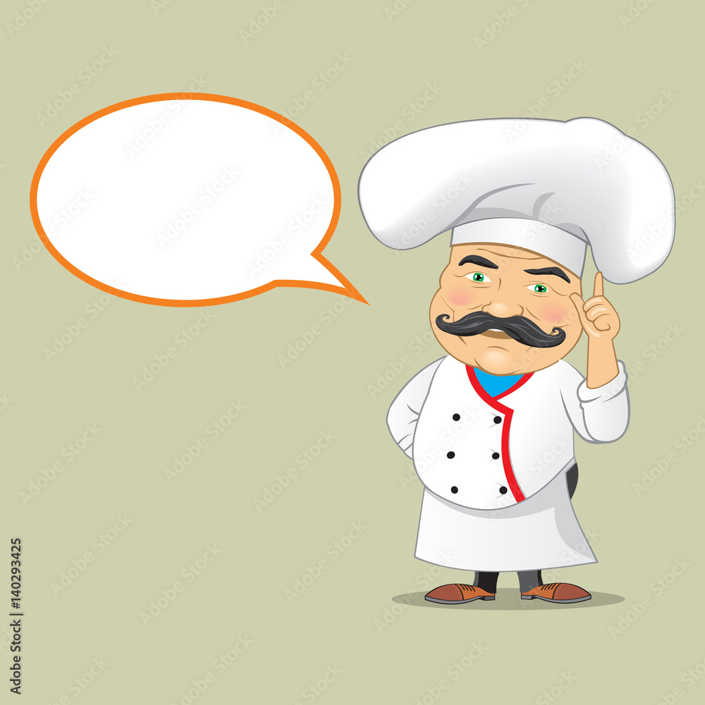 Vector Chef Cook Serving Food Realistic Cartoon Character Design Isolated Vector Illustrator Vector Chef Cook Serving Food Realistic Cartoon Character Design Isolated Vector Illustrator