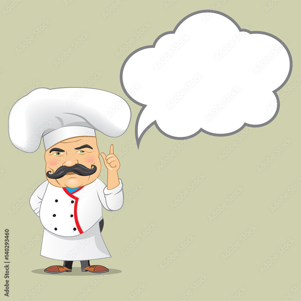 Vector Chef Cook Serving Food Realistic Cartoon Character Design Isolated Vector Illustrator Vector Chef Cook Serving Food Realistic Cartoon Character Design Isolated Vector Illustrator