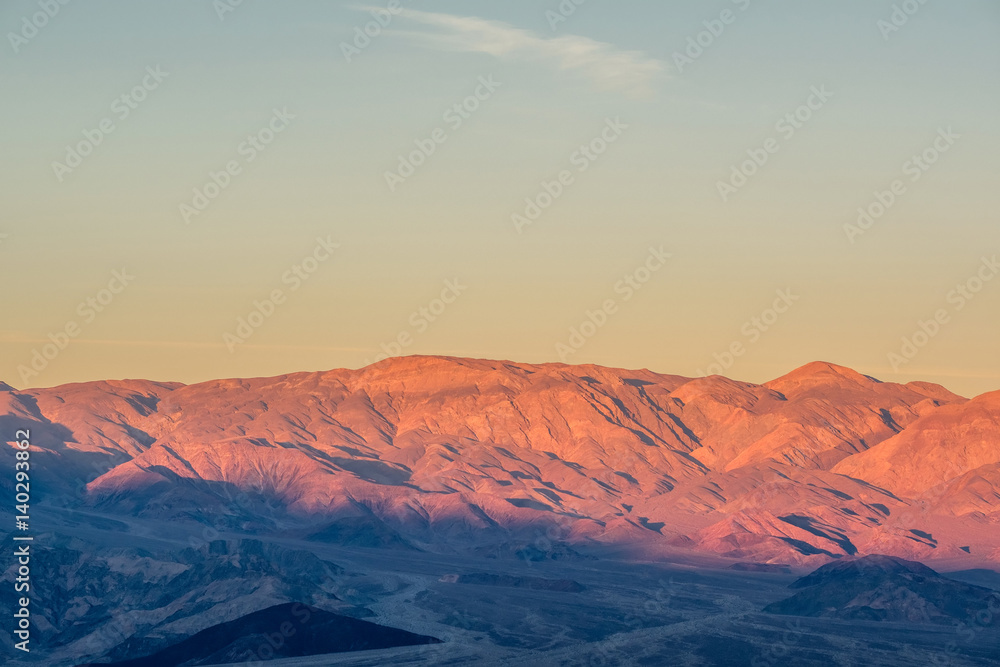 Death Valley National Park - Zabriskie Point at sunrise