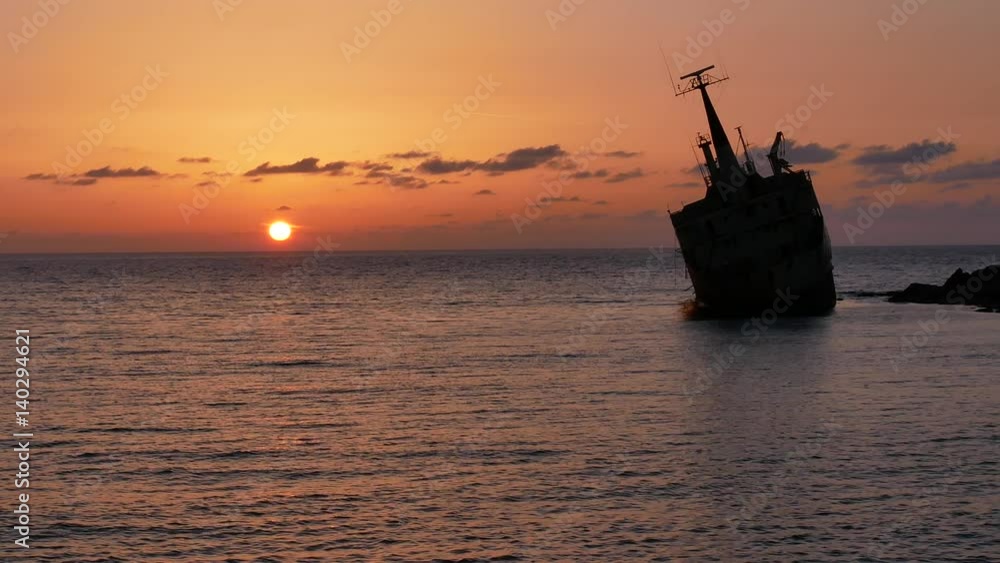 Beautiful orange sunset over the Mediterranean sea Cyprus
Beautiful orange sunset over the Mediterranean sea Cyprus