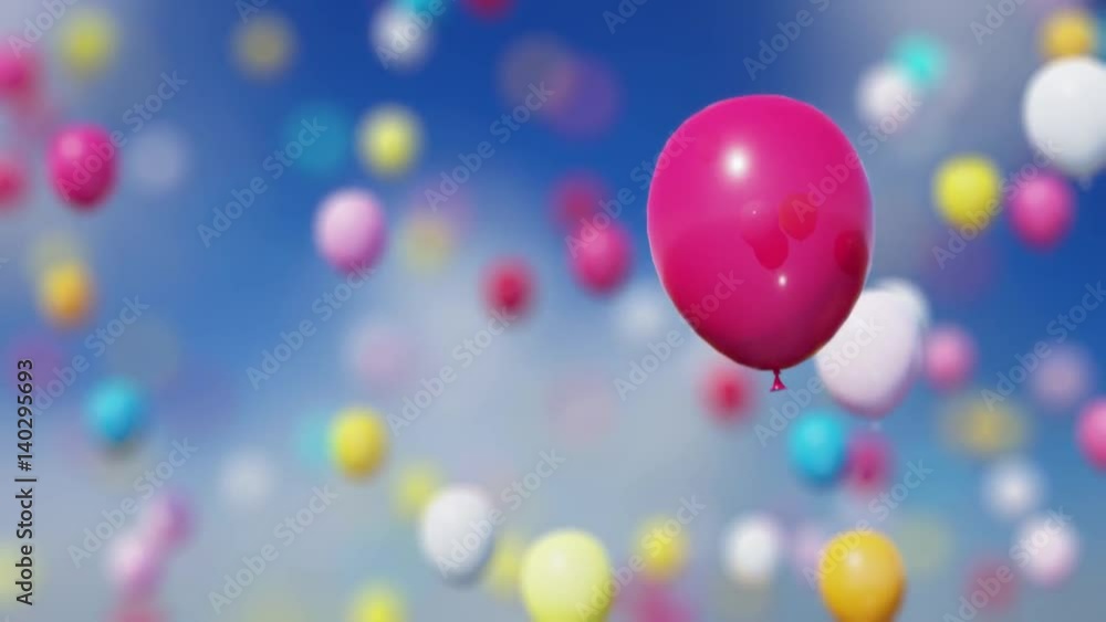 Balloons in the sky. 3D rendering Balloons in the sky. 3D rendering