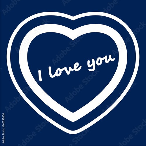 I love you, heart icon
