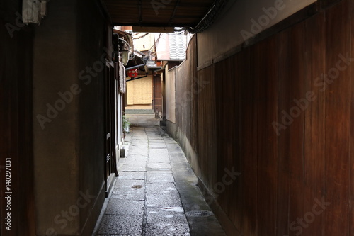 京都の趣のある裏路地