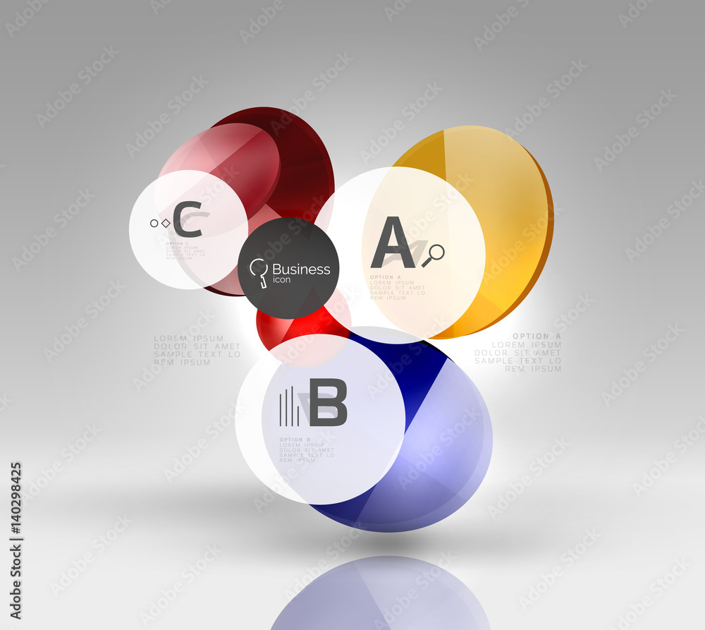 Circle banner template Circle banner template