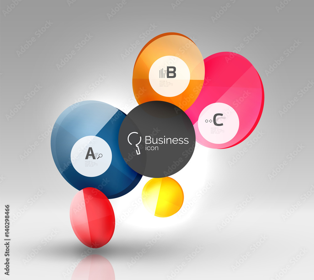 Circle banner template Circle banner template