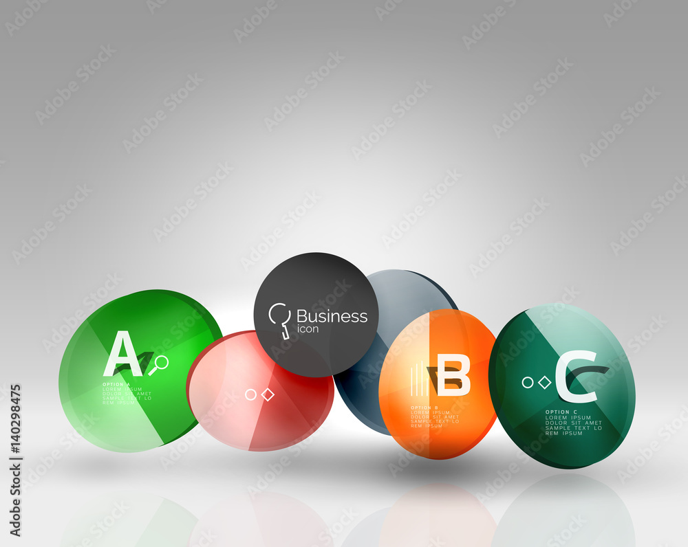 Circle banner template Circle banner template