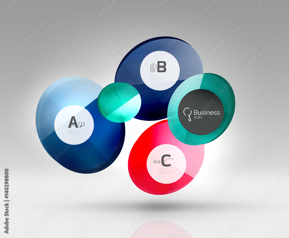 Circle geometric abstract background Circle geometric abstract background