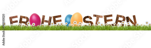 Ostereier in Regnebogenfarben