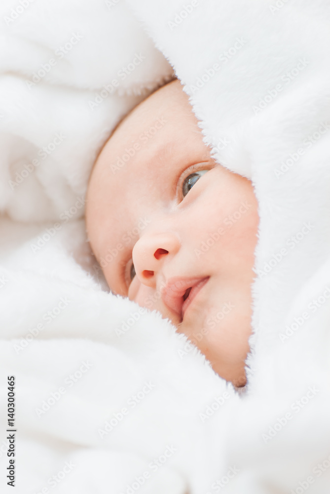 Portrait of a happy baby Portrait of a happy baby