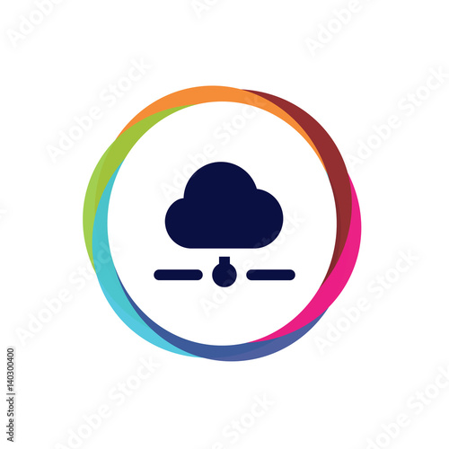 Abstract  Multicolor  App  Button