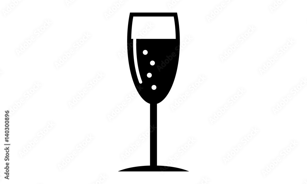 Pictogram - Prosecco, Prosecco glass - Object, Icon, Symbol Pictogram - Prosecco, Prosecco glass - Object, Icon, Symbol