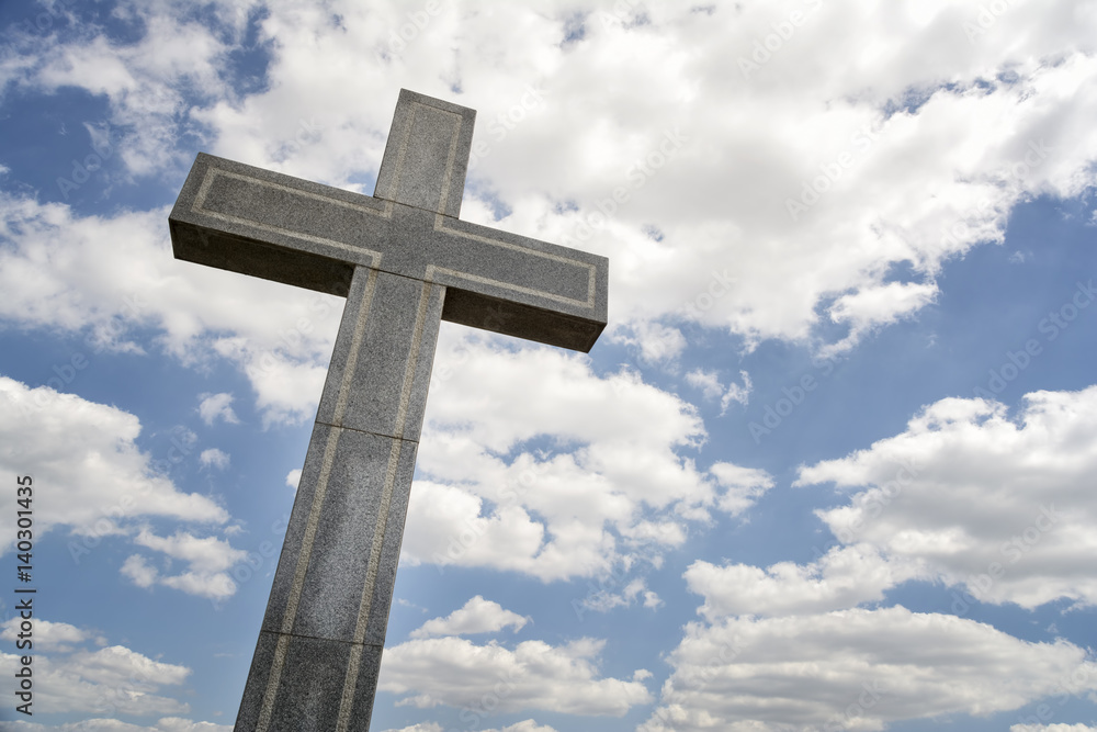Cross And Sky With Clouds