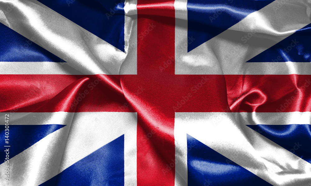 Great Britain Flag King's Colours. Civil and State Ensign 3D illustration Great Britain Flag King's Colours. Civil and State Ensign 3D illustration