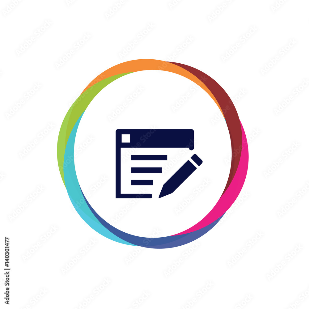 Abstract  Multicolor  App  Button