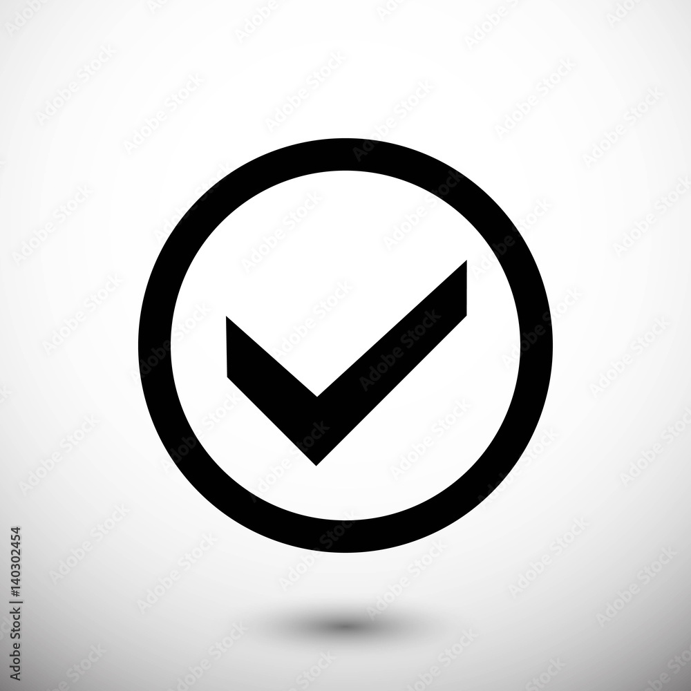 check icon stock vector illustration flat design check icon stock vector illustration flat design