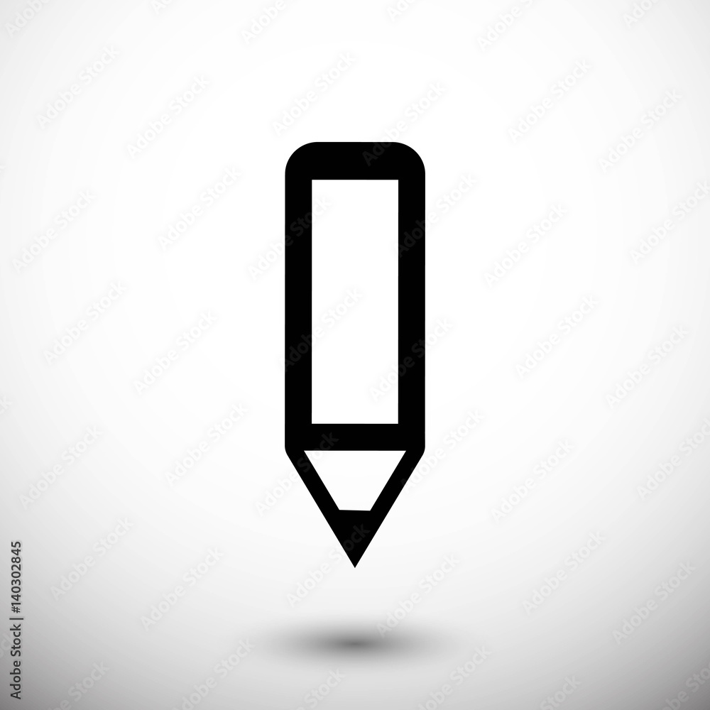 pencil icon stock vector illustration flat design pencil icon stock vector illustration flat design