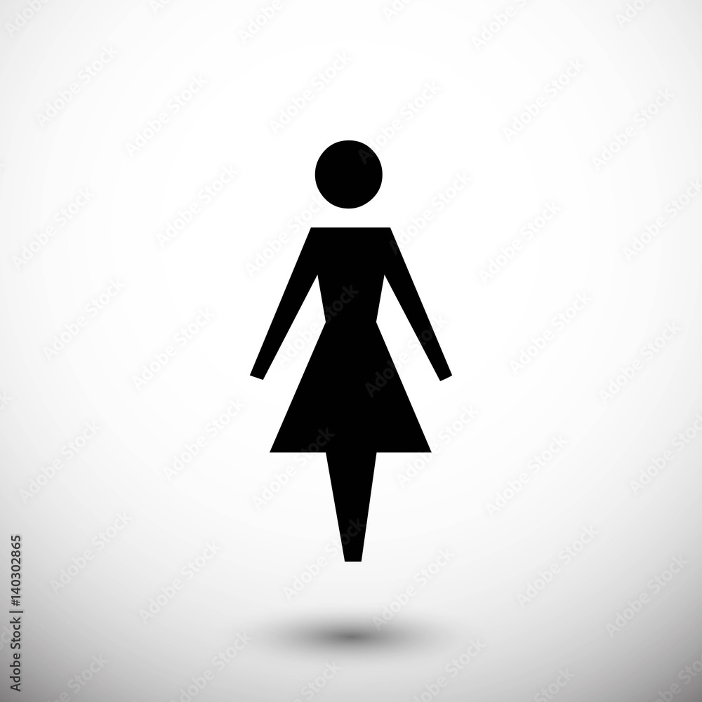woman icon stock vector illustration flat design woman icon stock vector illustration flat design