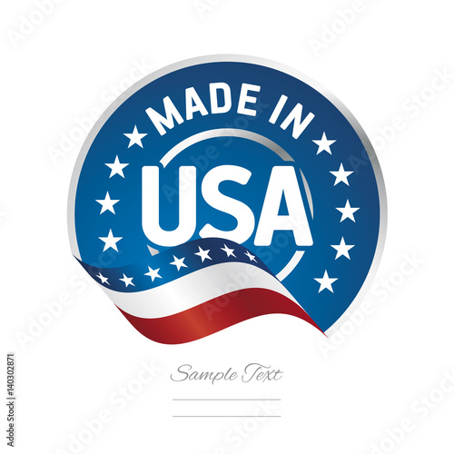Made in USA label logo stamp quality certified