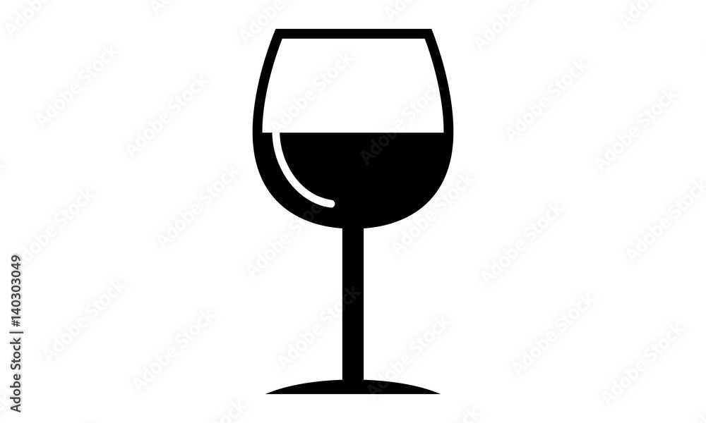 Pictogram - Wine, Red wine glass, - Object, Icon, Symbol Pictogram - Wine, Red wine glass, - Object, Icon, Symbol