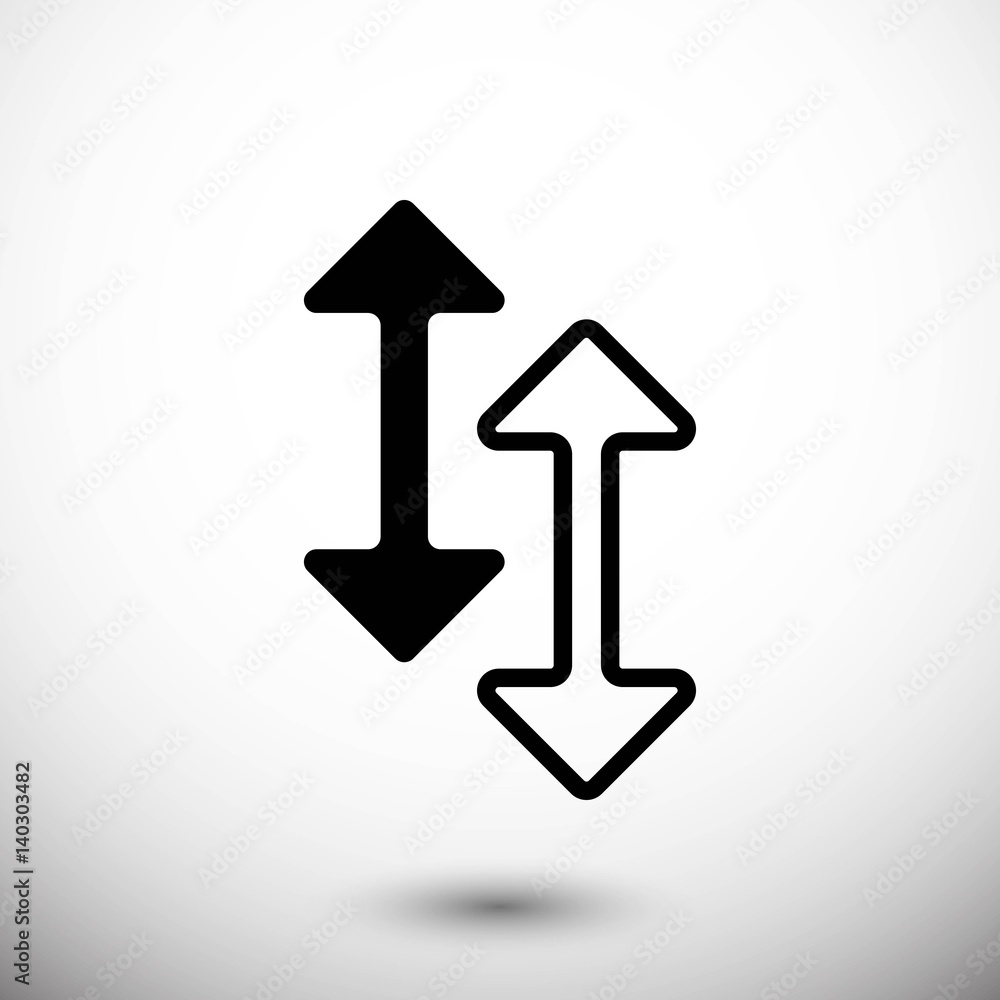 arrow icon stock vector illustration flat design arrow icon stock vector illustration flat design