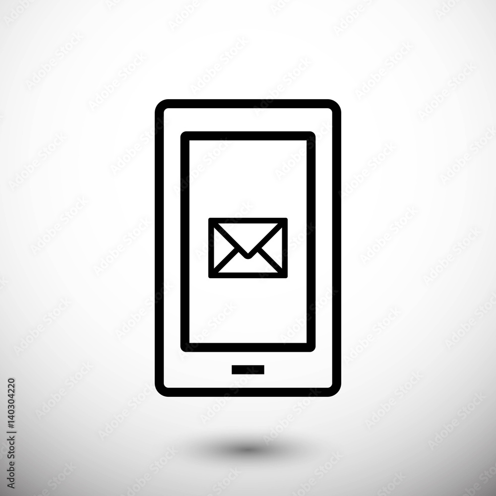 phone sms icon stock vector illustration flat design phone sms icon stock vector illustration flat design
