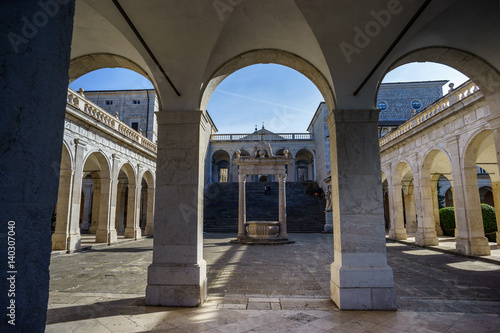 Benedictine Abbey -Montecassino in Italy