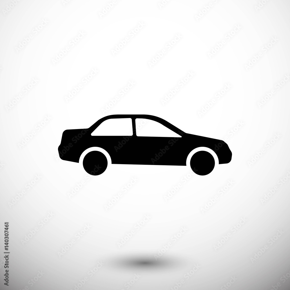 Obraz premium car icon stock vector illustration flat design