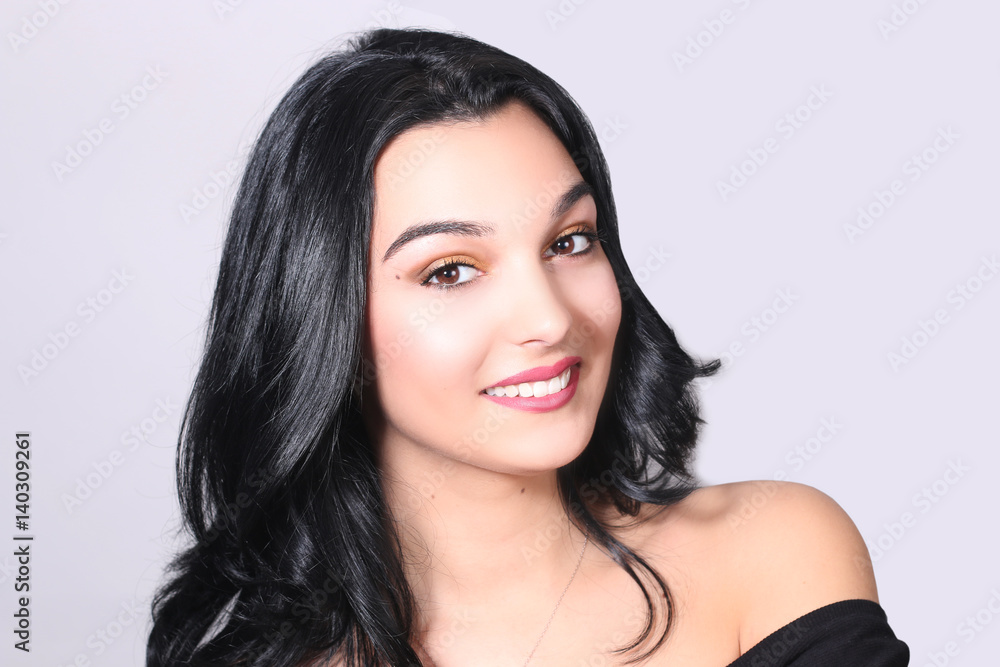 skin care. Beautiful girl smiling skin care. Beautiful girl smiling