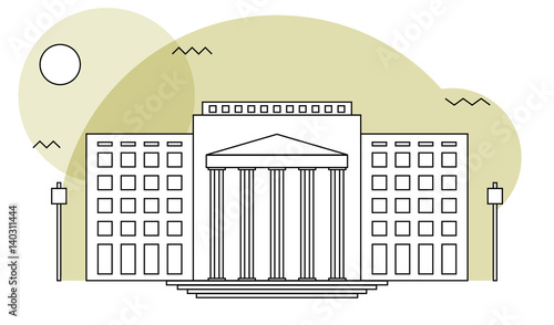 Courthouse or institution department