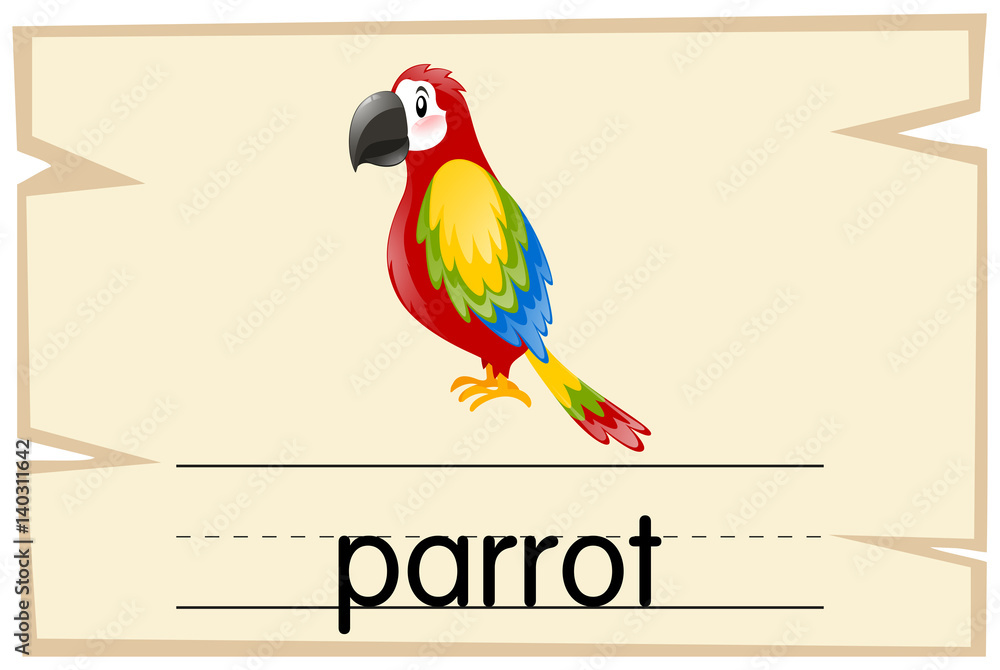 Wordcard template for word parrot Wordcard template for word parrot