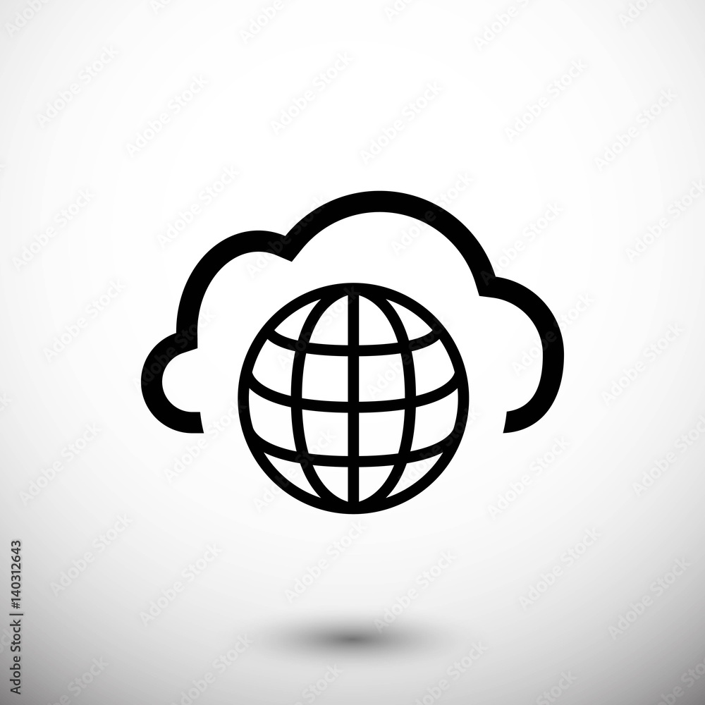 web icon stock vector illustration flat design web icon stock vector illustration flat design