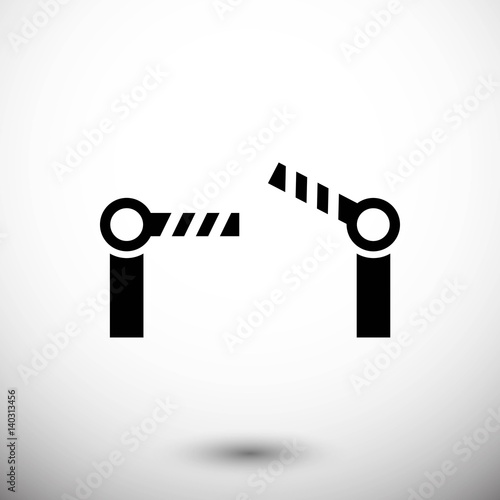 barrier icon stock vector illustration flat design