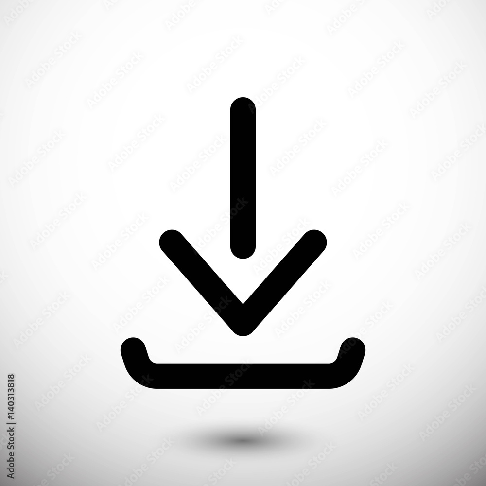 arrow icon stock vector illustration flat design arrow icon stock vector illustration flat design