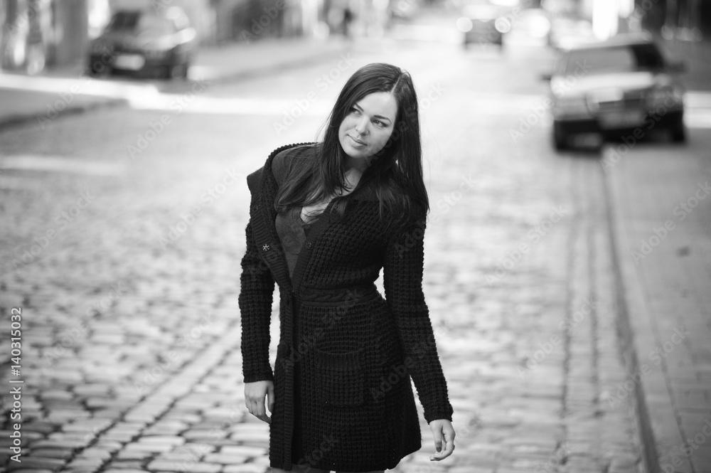 black and white portrait of woman black and white portrait of woman