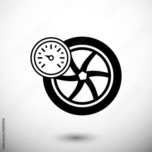 air pressure sensor icon stock vector illustration flat design